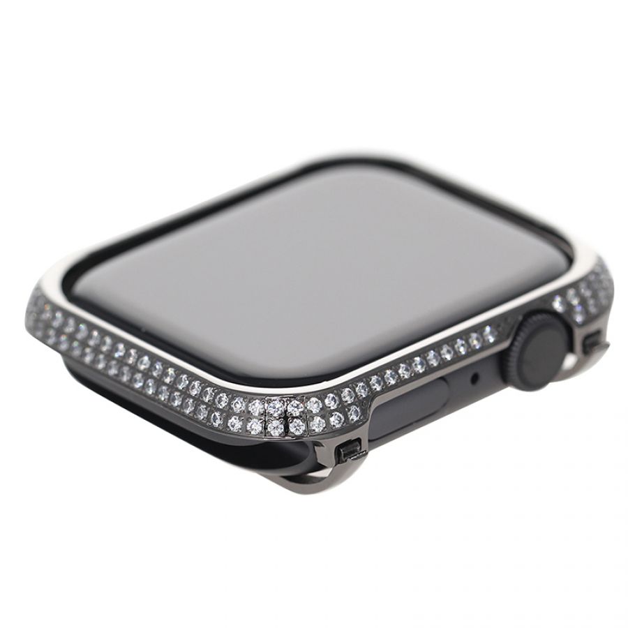 apple watch 4 diamond bezel case 44MM Black White Crystals